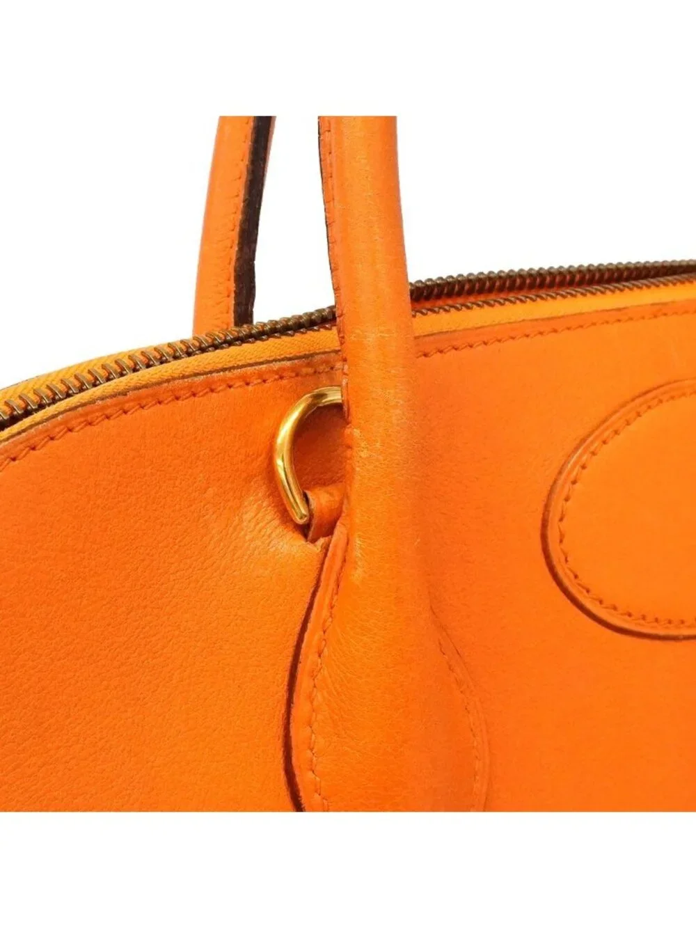 Hermes Handbag Bolide 35 Voga River Orange Gold